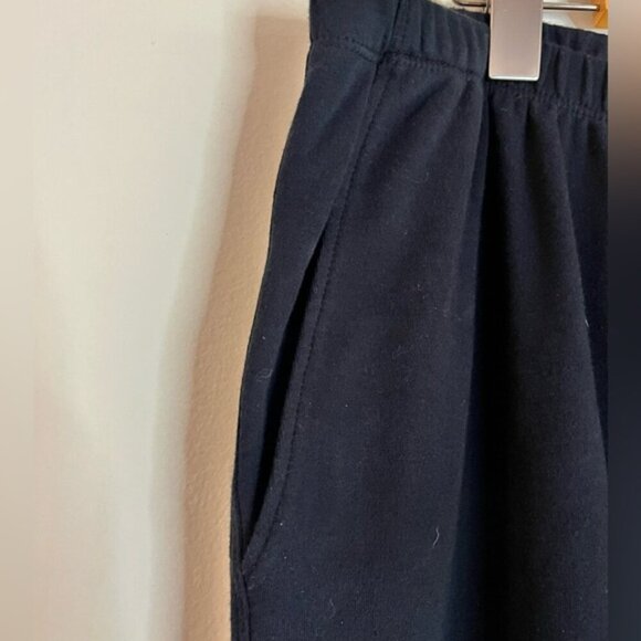 Lands’ End Black Cotton Knit Wide-Leg Pants – Size 1X (16W-18W) - Picture 7 of 9